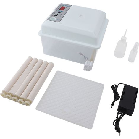 Incubateur pour 12 œufs en mousse ABS, machine à éclore pour volailles avec contrôle automatique de la température et de l'humidité pour poulets, oies et canards. (1/5)