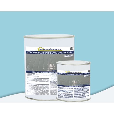 Peinture pour carrelage laque époxy - 1 Kg Bleu Piscine - MATPRO (1/5)