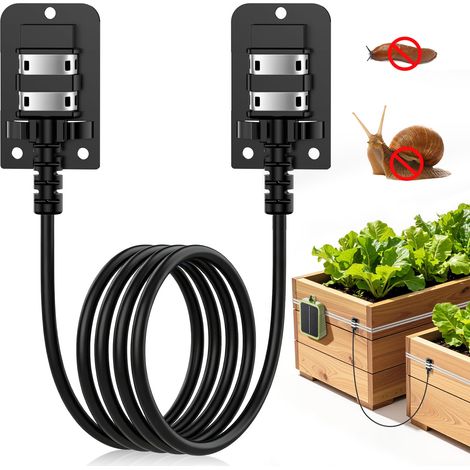 Accessoire de Connexion 1.5m pour Clôture Électrique Anti-Limaces, pour Relier Plusieurs Parterres, Connecteur de Jardin pour Jardins (1/5)