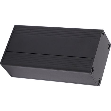 Projektgehäuse aus Aluminiumlegierung, sandgestrahlt, schwarz, 1,25–1,5 mm Leiterplatte, Aluminiumgehäuse (1/5)