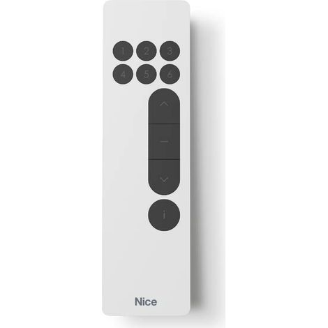 Émetteur radio portable bidirectionnel 6 canaux NICE DOMÌ P6 DOMIP6, blanc