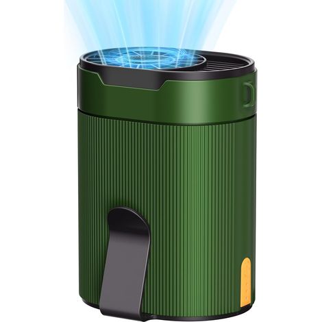 Ventilateur Portable À Pince, Mode Turbo 6600 Tr/min, 4 Vitesses, Autonomie 25 Heures, Ventilateur Rechargeable À Porter Sous Un T-shirt, Pour Travail, Randonnée, Camping Et Chantiers (1/5)
