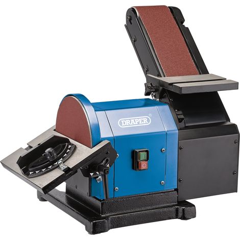 Draper 230V Belt and Disc Sander with 100mm Belt, 200mm Disc, 500W Power (Model 98525)