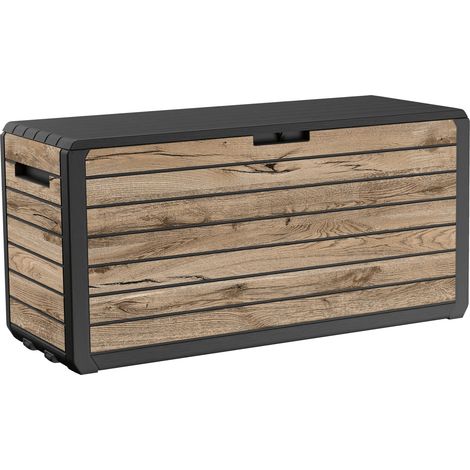 Keter Atlas Kissenbox mit Deckel 270L Pinienholz-Optik (1/5)