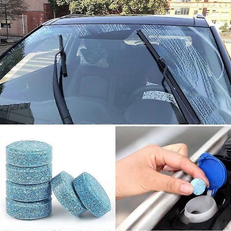 20 comprimés (1 comprimé = 4 L) de nettoyant solide et effervescent pour pare-brise de voiture, accessoires auto pour la réparation des vitres. (1/5)