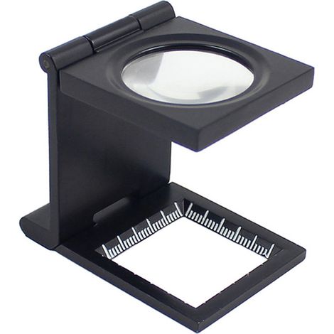 Loupe compacte pliante 10x 28 mm alliage de zinc verre optique graduée pour tissu (1/2)