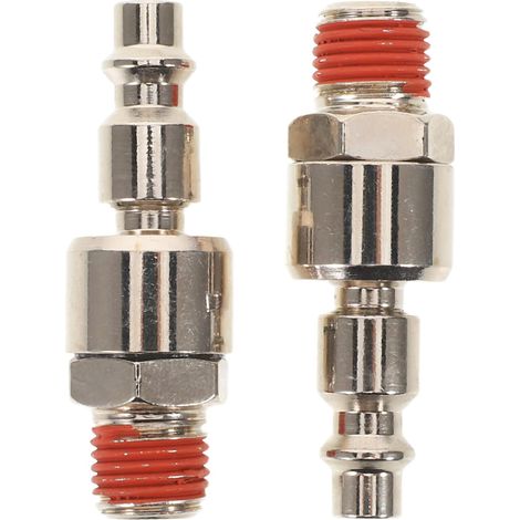 Raccord pneumatique pivotant métallique 1/4 NPT à rotation rapide 360° (1/5)