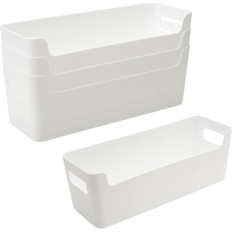 Bathroom Storage Boxes White Storage Baskets Plastic Drawers Kitchen Stationery Cabinet Dressing Table Data Cable (1/3)