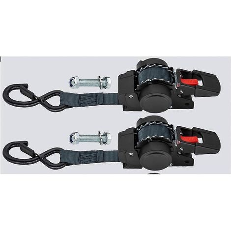 Sangles de tension automatiques à double crochet réglables - Cordes de fixation et de serrage pour chargement de camions (1/5)