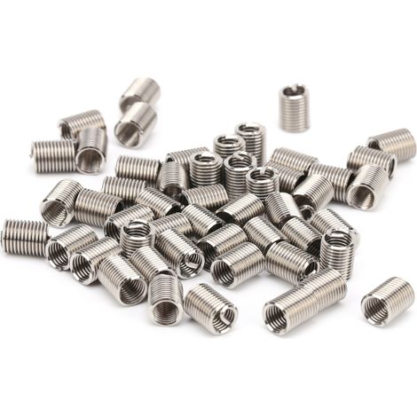 50 inserts taraudés mâle femelle réducteur écrou réparation outil acier fil fixation 10-32 2.5D, lot de 50 pièces pour visserie robuste. (1/5)