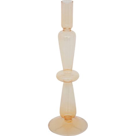 Candeliere in vetro giallo h29,5 cm - Atmosphera créateur d'intérieur (1/2)