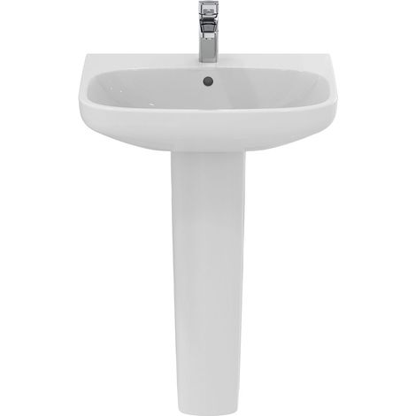 Ideal Standard I.Life A Basin and Full Pedestal 600mm Wide - 1 Tap Hole (1/5)