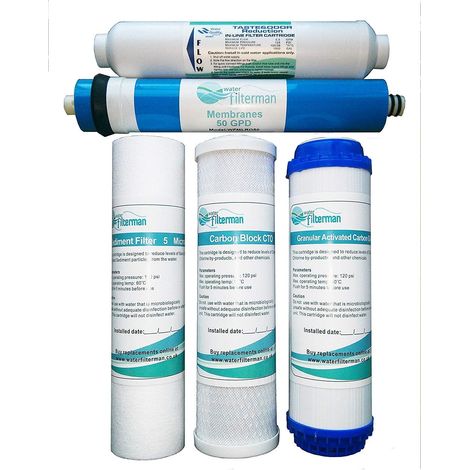 5-stufiges Umkehrosmose-Wasserfilter-Ersatzset