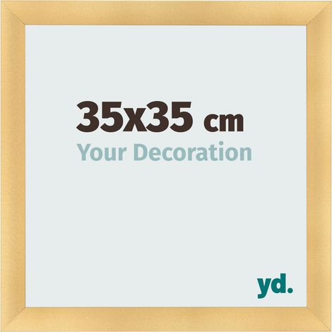 yd. - Cadre photo 35x35 - Or Mat - MDF - Pisa (1/5)