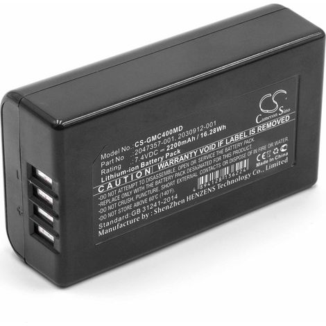 vhbw Akku kompatibel mit GE MAC 400, 600, C3 Medizintechnik (2200mAh, 7,4V, Li-Ion)