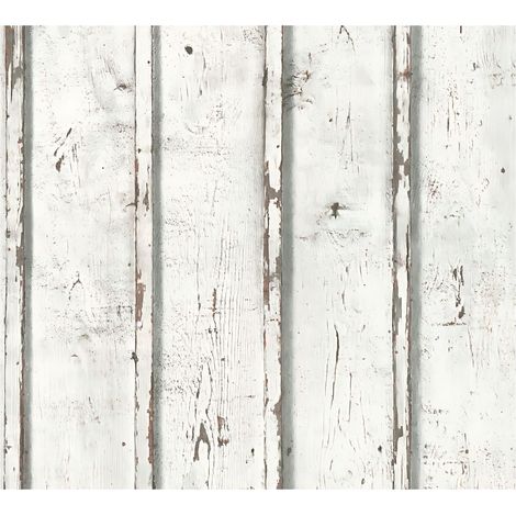 Country style wallpaper wall Profhome 953701 non-woven wallpaper smooth with nature-inspired pattern matt white cream grey 5.33 m2 (57 ft2) (1/5)
