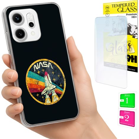 Funda para Oppo Reno 14F / 14 FS 5G con cubierta trasera para foto y cristal 9H. (1/5)