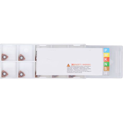 10-teiliges Hartmetall-Wendeschneidplatten-Ersatzset für CNC-Dreh- und Fräswerkzeuge WCMX040208FX