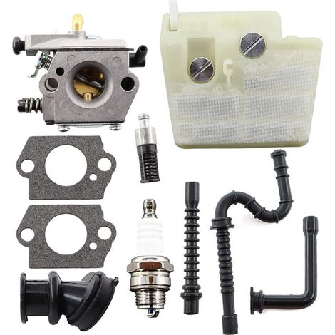 CYRILL Kit carburatore per Stihl 024 026 MS240 MS260 024AV 024S Walbro WT-194 Collettore di aspirazione filtro aria motosega sostituisce 11211200611 (1/5)