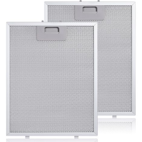 2 Pcs Filtres en Aluminium pour Hottes - 320 x 260mm, Filtre pour Hotte de Cuisine, Filtre à Graisse Métallique, Filtre à Graisse en Métal pour Hotte de Cuisine (1/5)