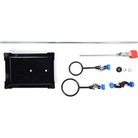 Support de laboratoire en acier inoxydable, pince pour ballon chimique, instrument d'expérience, support stable avec bride. (1/5)