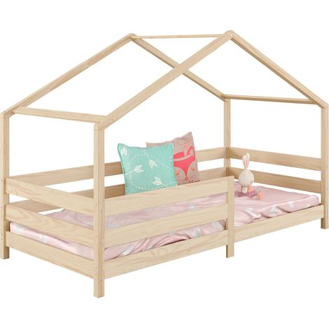 Lit cabane RENA Naturel 90x200 cm (1/5)