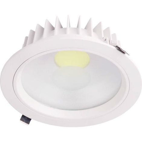 Faretto LED da incasso rotondo Eilen, 18W, 1539lm, Ø20cm, 4000K, luce bianca.