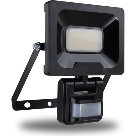 ARLUX LIGHTING Projecteur Mural NINO 50W 4000lm - Detecteur de Mouvement - Noir (1/4)