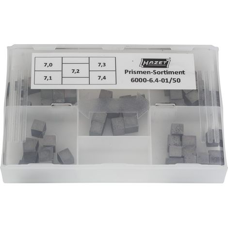 Hazet Prismen-Sortiment 7,0 / 7,1 / 7,2 / 7,3 / 7,4 mm, 6000-6.4-01/50 (1/2)