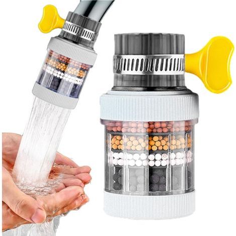 Gesunder Trinkwasserfilter, Leitungswasserreiniger, spritzwassergeschützt, geeignet für den Wasserhahn in der Küche zu Household (1/5)