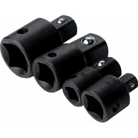 Jeu d'Augmentateurs et Réducteurs Adaptateur à Cliquet Adaptateurs Réducteurs Pour Douilles et Embouts Triomphe 4pcs 1/2" 1/4" 3/8" Pillote (1/4)