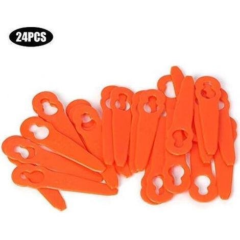 24pcs Lames de tête de Coupe en Plastique Lames de Rechange Remplacement pour Stihl Polycut 2-2 (1/5)