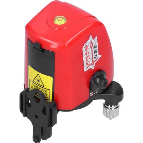 Niveau laser portable AK435, ligne croisée 2 lignes 1 point, mise à niveau automatique, faisceau rouge, outil de mesure précis pour chantier et bricolage (1/5)