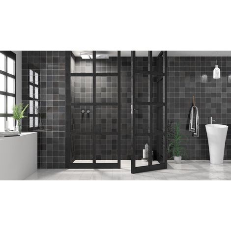 Carrelage mural faïence effet zellige MESTIZAJE ZELLIGE 12,5x12,5cm - 12,5x12,5 cm Gris Foncé, Anthracite - Brillant / Poli - boîte de 0.42 m2 - Gioi (1/5)