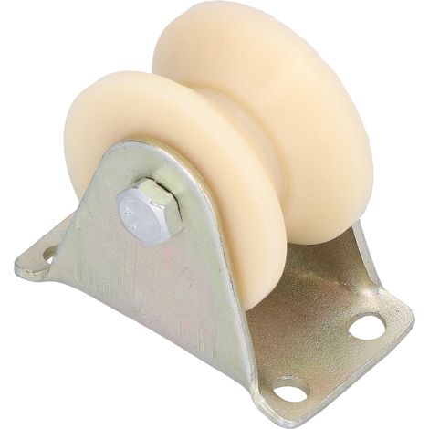Roue de guidage rigide V-Type 50mm pour chariot de manutention avec roulement à billes lourd - Support 2.5mm