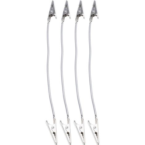 Pinces à bâtons d'encens d'extérieur avec double clip rotatif, construction en métal pour cannes à pêche, bâtons de tente, bureau, clip réglable (1/5)