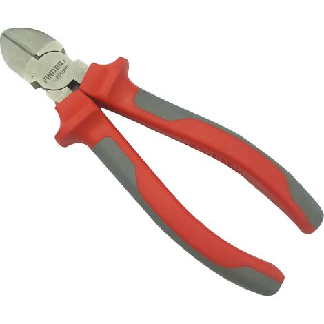 Pinza tronchese elettricista 200 mm manico antiscivolo taglio laterale (1/5)