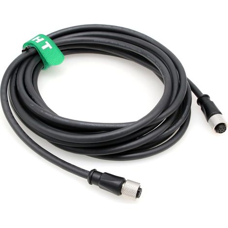 Câble femelle 8 broches pour commutateur Ethernet 12 15 Fish Finder, PVC blindé étanche CAT.5e 2 m (1/5)