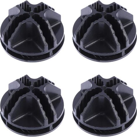AIDUCHO 20 Connecteurs Abs En Cube De Fil Métallique Pour Étagères De Rangement En Cube De Fil Et Fermoir À Boucle Clip Organisateur Modulaire (Noir) (1/5)