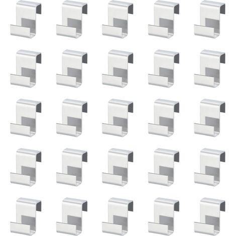 BRAVIX 100pièces Clips Serre-Z Accessoires de Serre en Acier Inoxydable Clips de Serre Résistant aux Intempéries Pour la Fixation de Panneaux de Serre en Aluminium