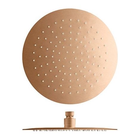Pomme De Douche Sandwich Inox Ronde Or Rose Brosse Robinetterie HYDROTHERAPIE - CRISTINA ONDYNA PD95334P