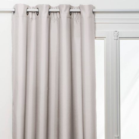 Isolierender Vorhang Neal Beige Leinen 140x260cm - Atmosphera créateur d'intérieur