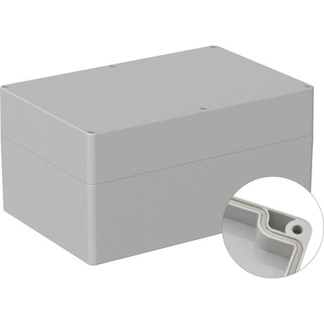 TRU COMPONENTS TC-9065700 Industrie-Gehäuse 240.3 x 160.3 x 120 ABS Lichtgrau (RAL 7035) 1 St. (1/2)