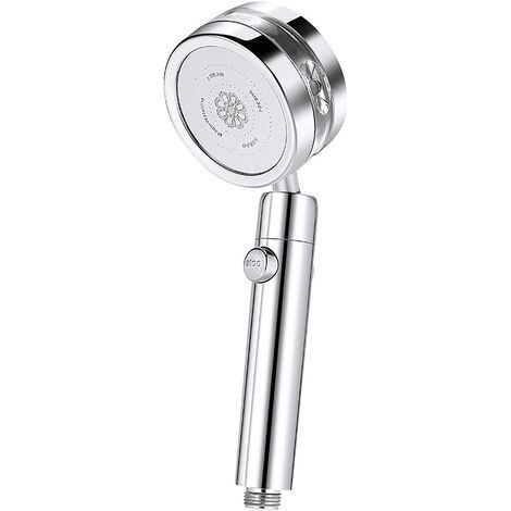 Douchette à main à 2 modes, haute pression, avec bouton pause, 1,5 m, avec flexible, pour une utilisation quotidienne dans la salle de bain.-AquaForge (1/5)