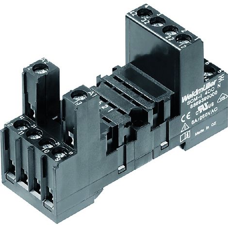 Weidmüller SCM-I 4CO N-S SOCKEL 4X6A 250V (8869390000)