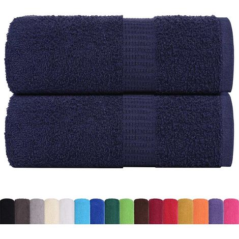 Serviettes de toilette FROGN 2 pièces Bleu marine 30x30 cm 360 g/m²