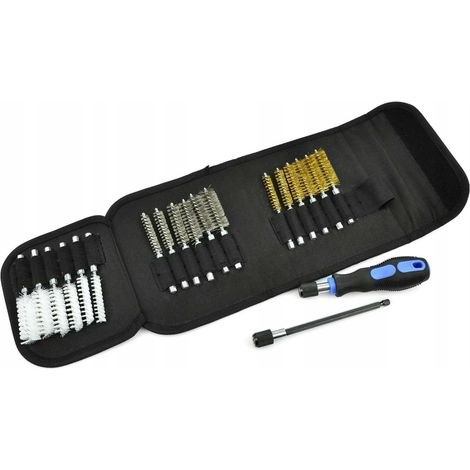Geko G02653 Kit 18 Brosses Nylon Laiton Acier Nettoyage (1/5)