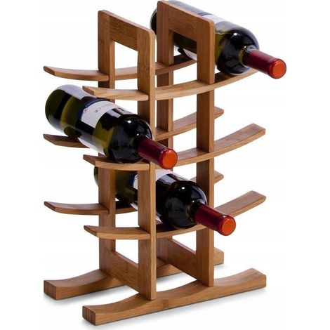 Zeller Collection Elegante botellero de bambú para 12 botellas (1/3)
