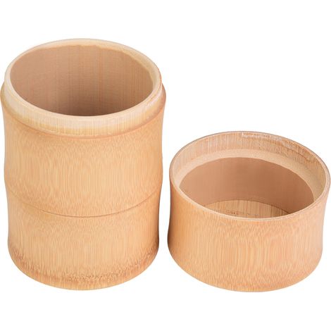 Boîte à thé en bambou, boîte de conservation à thé en tube de bambou scellée, seau de maturation du thé en bambou et bois (1/5)