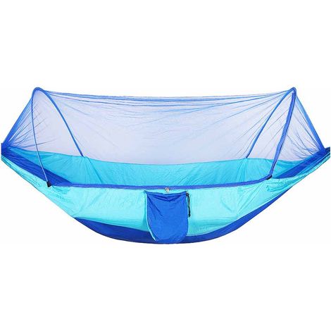 1 Hamac, Nylon, Ouverture rapide, Moustiquaire intégrée, Camping Randonnage (1/5)